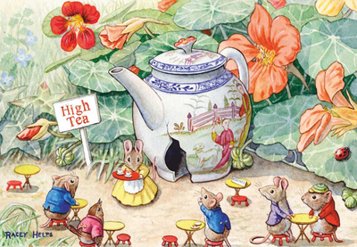 Postcard Racey Helps | The Doll's Tea-Pot
