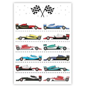 Postcard | Race Cars