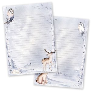 A5 Winter Notepad - Double Sided