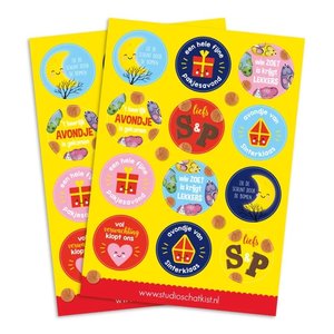A5 Round Stickersheet | Sinterklaas 