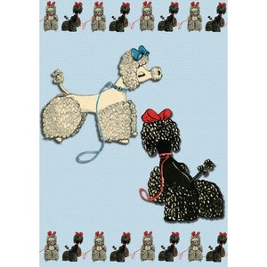 Postcard | Blast from the Past - Poodle Pattern