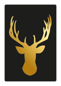5 Stickers | Reindeer (Gold Foil)