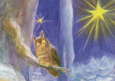 Postcard Dorothea Schmidt - The eagle owl