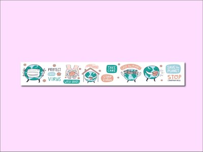 Washi Tape | VIRUS WASH HANDS - Only Happy Things