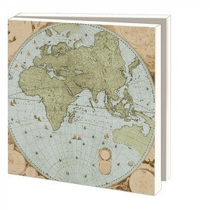 Kaartenmapje met enveloppen vierkant: The World According To Blaeu, Het Scheepvaartmuseum
