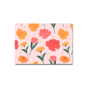 Postcard Craft Only Happy Things | Flowers Pink