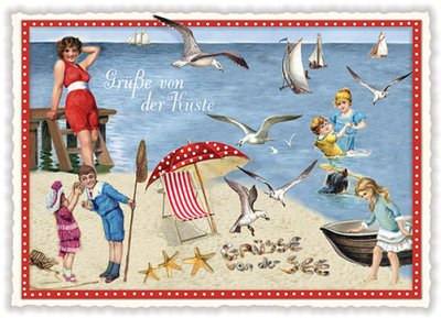 PK 25 Tausendschön Postcard | Am Meer - Grüsse von der Küste