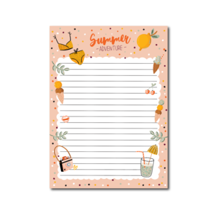 A5 Hello Summer Notepad - Double Sided