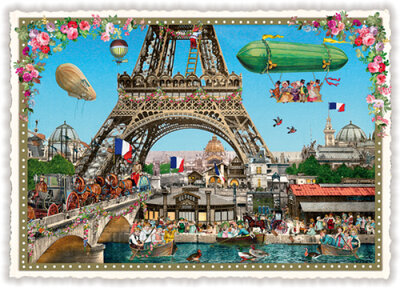 PK 594 Tausendschön Postcard | Paris - Eiffel Tower