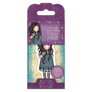 Gorjuss Collectable Mini Rubber Stamp - Santoro - No. 22 Pulling On Your Heart Strings