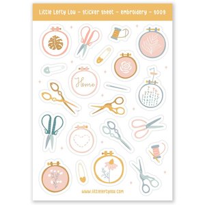 Embroidery Stickers - Little Lefty Lou