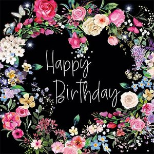 Sabina Comizzi Postcard | Happy Birthday (Flowers)