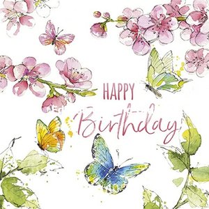 Carola Pabst Postcard | Happy Birthday (Flowers)