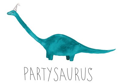 Postcard | Partysaurus