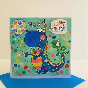 Rachel Ellen Designs Cards - Roar Happy Birthday Dino