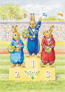 Postcard Audrey Tarrant | Rabbit Olympic Events