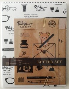 San-X Rilakkuma Factory Letter Set