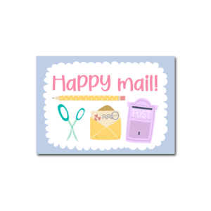 Postcard Craft Only Happy Things | Happy mail