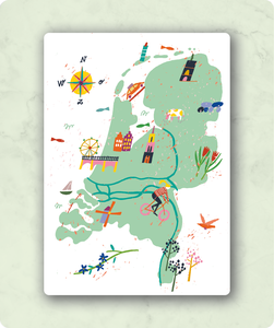 Organic Postcard - Nederland