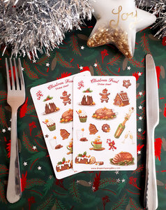 Christmas feast Stickersheet - by Dreamchaserart