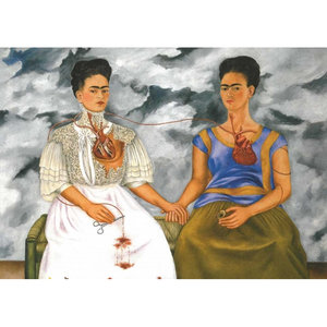 Postcard Frida Kahlo - The Two Fridas, 1939