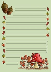 A5 Autumn Letterpad - Notepad Double Sided