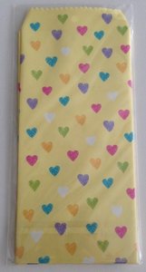 Natural Pattern Envelopes Hearts | Yellow