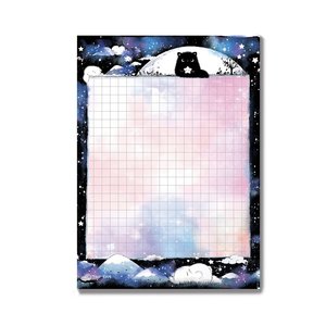 A6 Galaxy Cats Notepad - by TinyTami