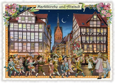 PK 696 Tausendschön Postcard | Hannover, Marktkirche und Altstadt