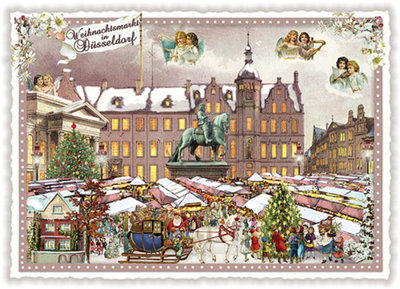 PK 101 Tausendschön Postcard | Weihnachtsmarkt in Düsseldorf