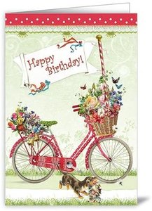 Folded Card Edition Tausendschoen | Happy Birthday Bicycle