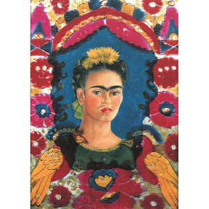 Postcard Frida Kahlo - Self Portrait 