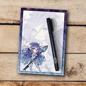 A6 Engel Chibi Saphira Notepad - by Hidekos Artwork