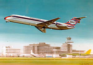 Postcard | Douglas DC-9-30, Martinair