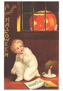 Victorian Halloween Postcard | A.N.B. - A thrilling Halloween