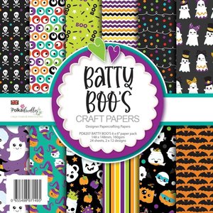 Polkadoodles Batty Boos Halloween 6x6 Inch Paper Pack (PD8207)