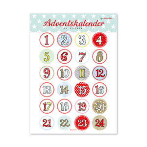 Classic advent calendar sticker - Krima & Isa