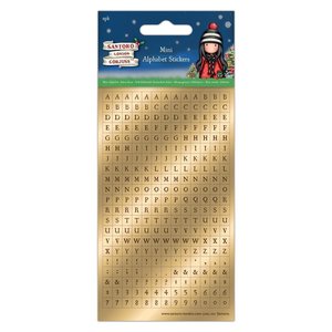 Gorjuss Christmas Mini Foil Alphabet Stickers (GOR 828900)