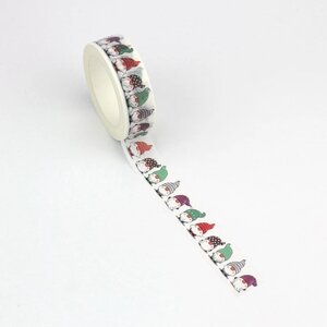 Washi Tape | Christmas Gnomes with Coloured Hats