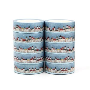 Washi Tape | Snowy Town with Houses