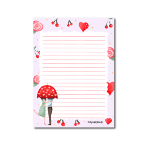A5 Love Notepad - Double Sided