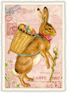 PK 988 Tausendschön Postcard | Bunny with a basket