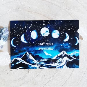 Postcard Stay Wild Moonchild by TinyTami