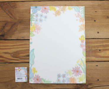 A4 Formaat Gedecoreerd Papier Amy and Tim | Flowers in Full Bloom