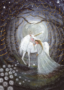 Postcard Bijdehansje | Stardust Unicorn