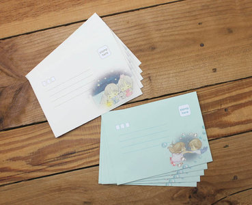 Envelopes Amy and Tim | Under Water and Starry Sky