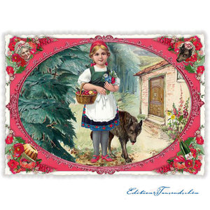 PK 975 Tausendschön Postcard | Little Red Riding Hood