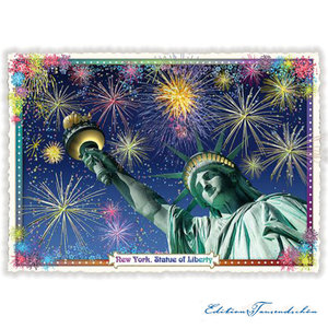 PK 1002 Tausendschön Postcard | USA - New York - Statue of Liberty