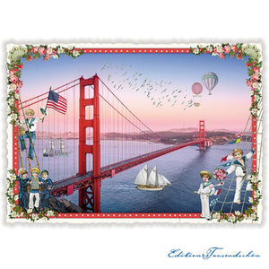 PK 1017 Tausendschön Postcard | USA - San Francisco, Golden Gate Bridge