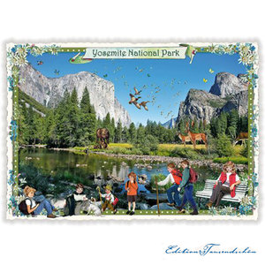 PK 1021 Tausendschön Postcard | USA - California, Yosemite Valley